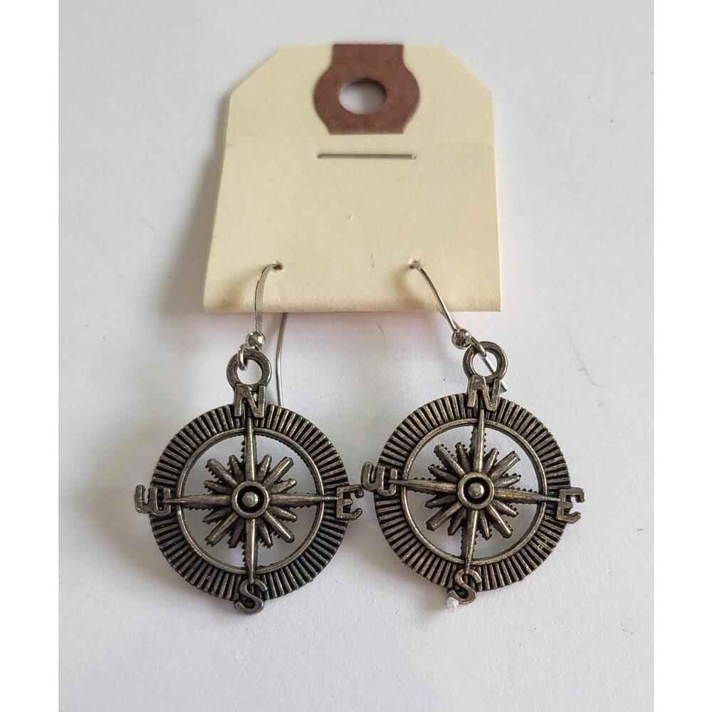 Compass Earrings - Picture 1 of 4